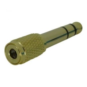 Adapter jack 6.3 aranyozott