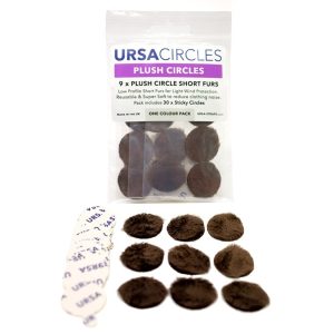 URSA 9x Plush Circles + 30x Stickies
Single Colour - Brown